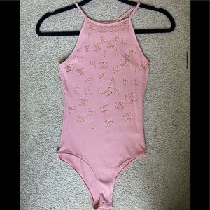 Pink bodysuit